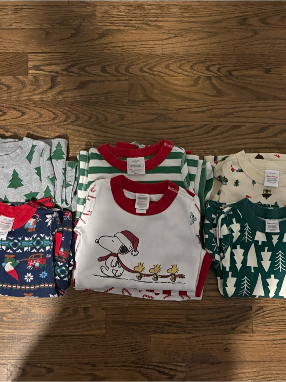 Hanna Anderson 4 - 100cm Holiday Theme Lot of 6 PJ